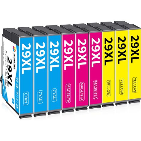 29XL 29 XL Cartouche d'encre Compatible pour Epson 29 XL Multipack pour Expression Home XP-235 XP-245 XP-247 XP-255 XP-257 XP-332 XP-335 XP-352 XP-342 XP-345 XP-455 (1/5)