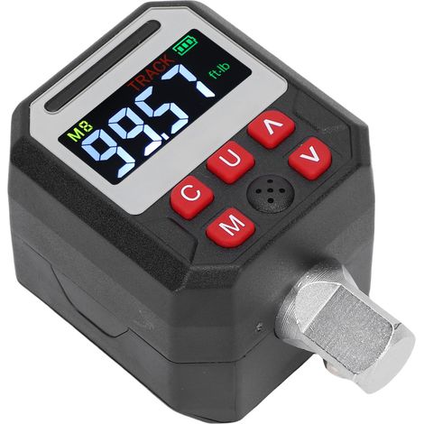 Adaptateur de torsion numérique, entraînement 1/2 pouce, clé dynamométrique électronique, plage de mesure 17-340 N.m, 9 valeurs préréglées (1/5)