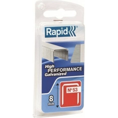 Grapa Grapadora Modelo 53 06Mm Fina Acero Rapid 1.080 Pz