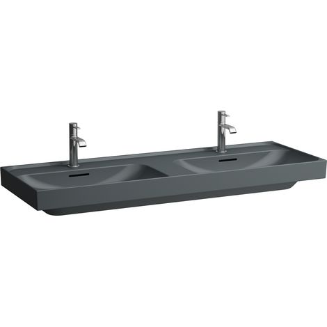 LAUFEN Meda lavabo double, encastrable, 1300x460mm, 1 trou de