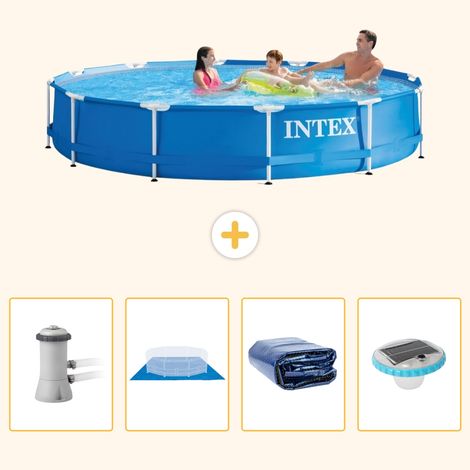 Intex Piscine Tubulaire Ronde - 366x76 cm - 5-pièces  S272 (1/5)