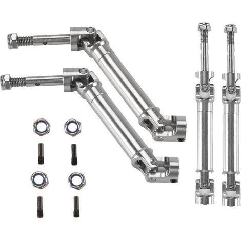 Adecuado para kit de eje de transmisión de metal CVD de acero inoxidable, para kit de mejora de vehículo de tracción en las cuatro ruedas 1/10 Slash Rustler Stampede VXL 4X4 (1/2)
