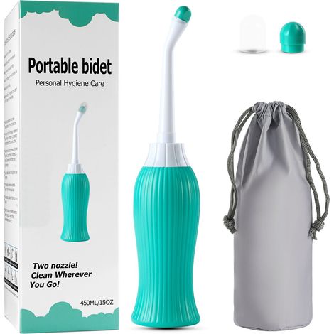 1 bidet portable, pulvérisateur manuel de 450 ml, pour hygiène personnelle en déplacement, toilettes, voyage (1/5)