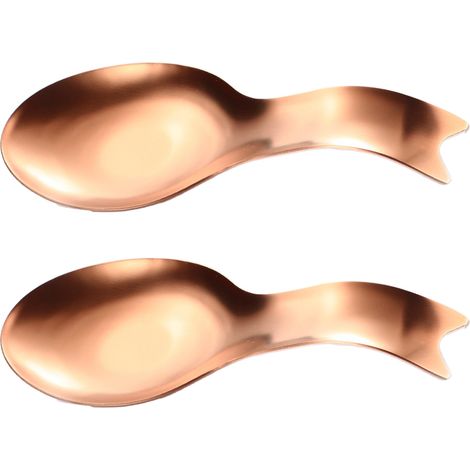Repose-Cuillère - Acier Inoxydable - Pour Plaque De Cuisson Et Plan De Travail - 1 Pièce (1/5)