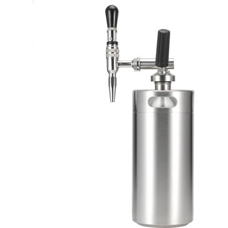 Nitro Cold Brew Kaffeemaschine Edelstahlfass Stickstoff-Kaffeemaschinen-Spendersystem-Set 3,6 l (1/5)