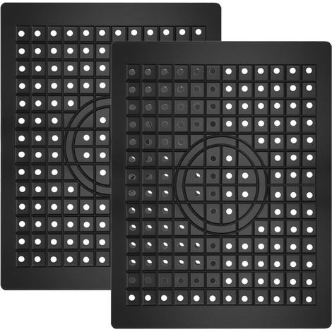 Tappetino in gomma per lavabo, 2 pezzi, 31,5 x 26,2 cm, protegge lavabo e stoviglie. (1/5)