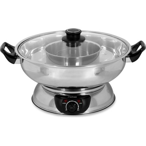 Rotel Mongol Pot 1812CH Fondue 2.5L - Accessorio da Cucina, 6 Persona(e), 2,5 L, Argento, Rotondo, 1600 W, 370 mm (1/5)