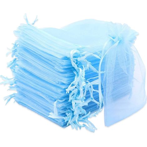 Sac en organza, sac cadeau en organza, pochette à bijoux, sac de mariage, la (1/5)