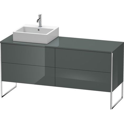 Meuble sous-vasque XSQUARE 778x1600x548m avec éclairage li Gris Doloaveci brillant