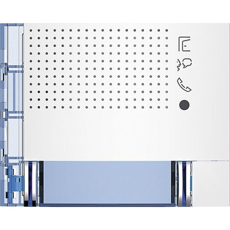 Façade Sfera New pour module électronique audio 2 appels/2 rangées Allwhite BTICINO 351142 (1/2)