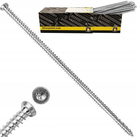 Vis Pour Huisseries, 7.5 x 182 mm, Empreinte Torx, Tête Fraisée, Boîte 100 Pièces (1/5)