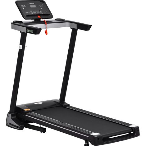 Folding Treadmill Home Motorised Running Machine w/ LCD Display Black (1/5)