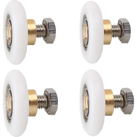Rouleau De Porte Coulissante - Diamètre 20 mm - Pour Porte De Douche En Verre - 4 Pièces (1/5)