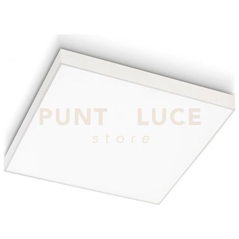 GPL311N- PLAFONIERA IN ALLUMINIO BIANCA A LED 4000K 4329LM 50W 50X50CM