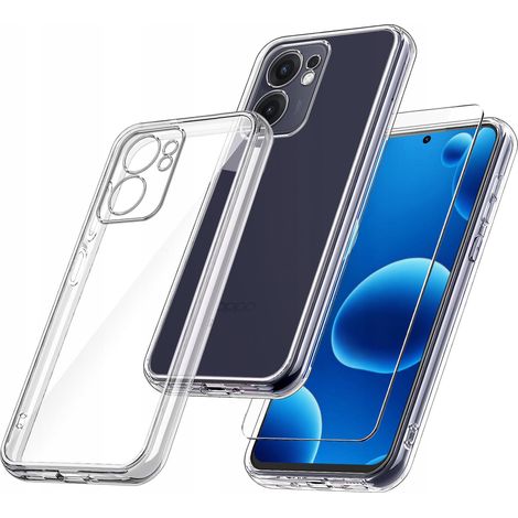 Hülle für Oppo Reno 13 FS 5G F 5G VERSTÄRKTES SILIKON TRANSPARENTES Glas (1/4)