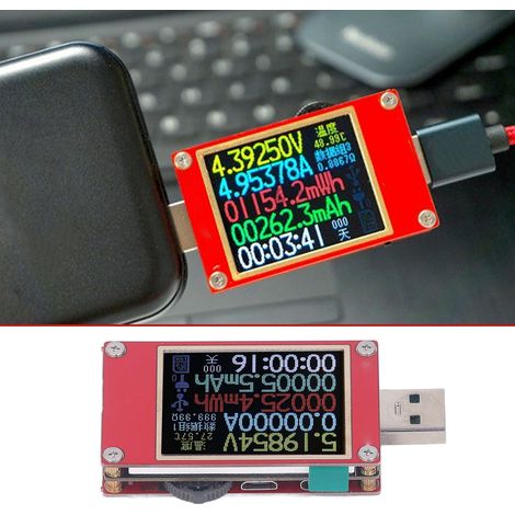 USB-Voltmeter und -Amperemeter, Schnellladeleistungssensor, Ladegerät-Netzwerkdetektor, Teilentladungs-Täuschkörper. (1/5)