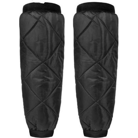 Chauffe-jambes - Chauffe-jambes d'hiver - Met fleecevoering - Tissu Oxford - Chauffe-jambes avec fermeture éclair - Ouverture latérale avec fermeture éclair - Protecteurs de genoux pour moto et vélo - (1/5)