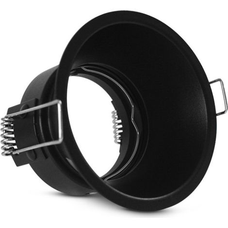 Support de spot Rond Basse luminance noir Ø82mm IP20 Miidex Lighting® (1/5)