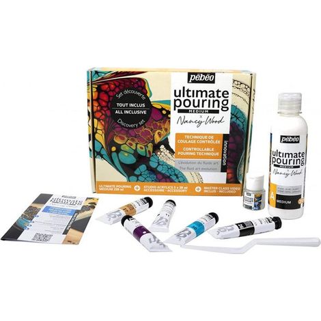 Médium de coulage - Ultimate - Set découverte - 250 mL - Finition satinée - Kit complet (1/5)