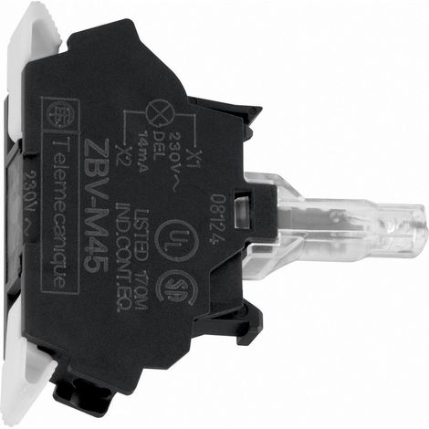 Schneider Electric ZBVB15 LED-Element mit Lampenfassung Weiß 24 V/DC, 24 V/AC 1 St.