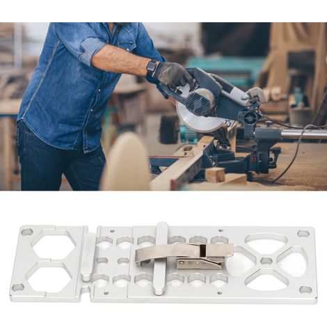 butée de rail de guidage pour scie circulaire, limiteur, pince de rail de guidage pour scie sur table (1/5)