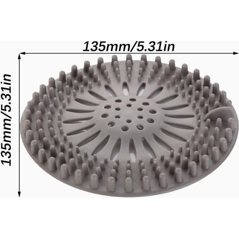 Protection de Drain de Silicone, Filtre Evier de Cuisine avec Ventouse, Filtre de Couverture de Drain de Baignoire, Filtre D'éVier de Cuisine Et (1/3)