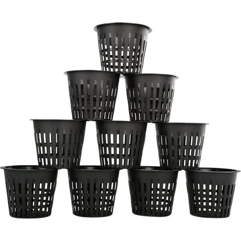 Lot de 10 pots en filet pour semis hydroponiques de jardin, outils de jardinage