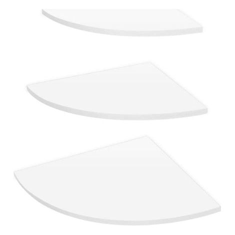 3pcs Corner Wall Shelf White 3 Tier Floating Corner Shelf Wall Shelf (1/5)