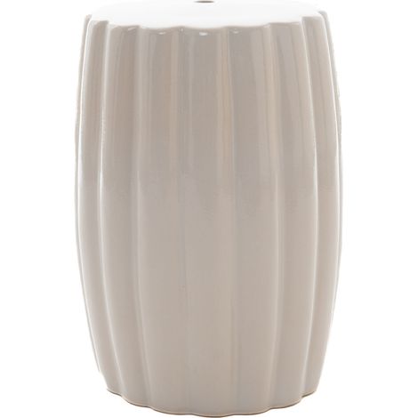 Amadeus - Tabouret en céramique blanc H44 cm Hortance (1/2)