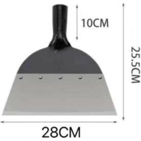 Pelle de nettoyage de jardin, pelle de jardin multifonction, pelle de désherbage en acier multifonction, outil de désherbage agricole, pour jardin, désherbage, plantation, désherbage agricole (28 cm) (1/4)