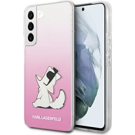 Karl Lagerfeld KLHCS22MCFNRCPI S22+ S906 custodia rigida rosa/rosa Choupette Eat (1/5)