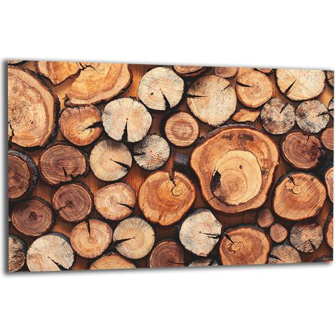 Glas-Schutzplatte für Herd 80x52 Holz (1/5)