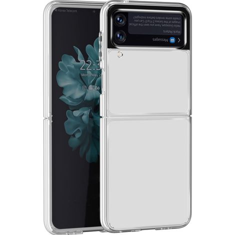 Transparente Schutzhülle mit Anti-Fingerprint-Beschichtung für Samsung Galaxy Z Flip 3 – Rundumschutz und stoßfest (1/5)
