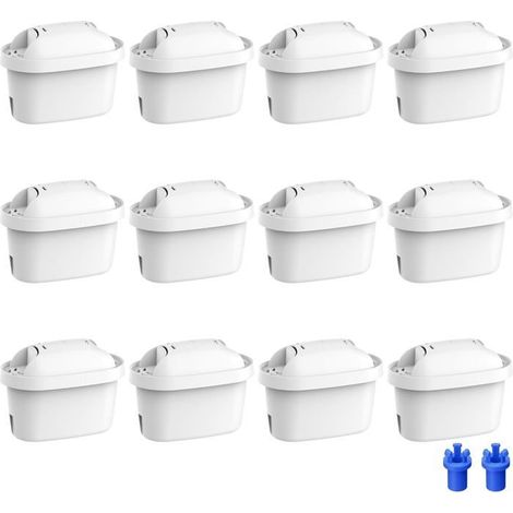 Cartouche de Filtre à Eau, Remplacement pour Brita Maxtra+ Plus, Maxtra ProAll-in-1, Compatible avec Brita® Carafe Filtrante (12) (1/4)