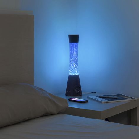 Lámpara de Lava con Altavoz Bluetooth y Micrófono - INNOVAGOODS - Lámpara de Flujo - LED Azul - Vidrio (1/5)
