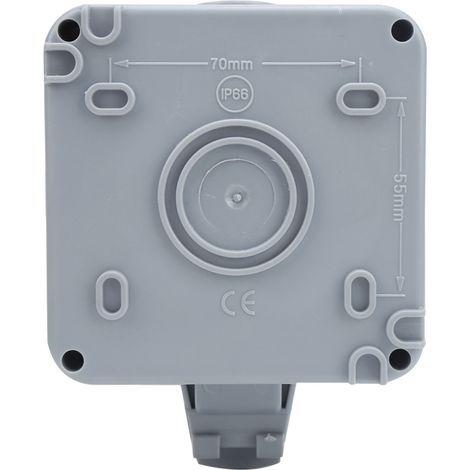 Une prise à 2 trous + une prise à 3 trous + deux ports USB, prise murale extérieure étanche 110-250V. (1/5)