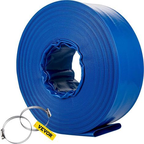 x 38mm Reinforced PVC Discharge Pipe, 30.5m Long, Weatherproof, for Swimming Pools and Irrigation (1/5)