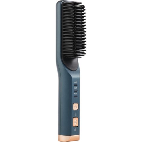(Bleu) Mini lisseur multifonctionnel 2 en 1 (boucle et lissage) (1/5)