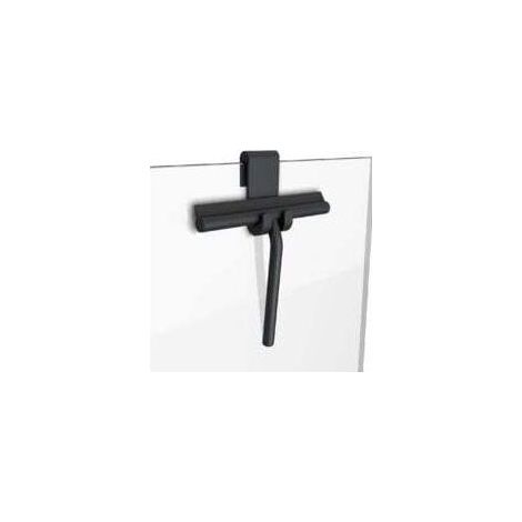 Nettoyant douche noir – nettoyant vitres avec crochet – nettoyant salle de bain, tracteur de douche – nettoyeur et extracteur – nettoyant vitres (noir) (1/4)