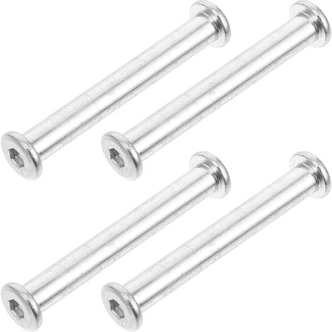 Vis à Anneau pour Pied de Parasol de Terrasse à Boulonner Lot de 4 Pièces pour Trou de Parasol en Acier Argenté pour Fête Jardin Extérieur (1/5)
