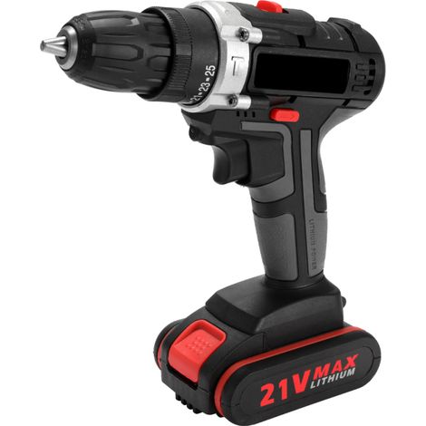Trapano a percussione elettrico senza fili multifunzionale, 21 V, batteria al litio ricaricabile ad alta potenza, per il fai da te domestico.