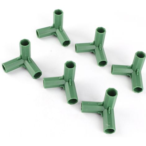 Connecteurs pour cadres de jardinage, serres en plastique, meubles, tuteurs pour plantes, clôtures, raccords de tuyaux pour supports à fleurs (1/5)