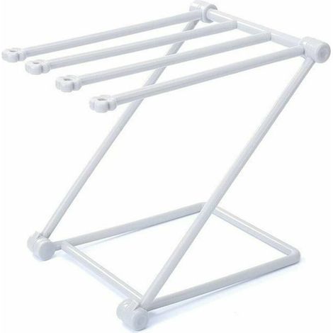 Porte-Serviette sur Pied Pliable,Porte-Serviettes Salle de Bains avec Conception à 4 Barres Convient pour la Chambre à Coucher, la Salle de Bain, la Cuisine ou Tout Autre Endroit Souhaité，(gris (1/5)