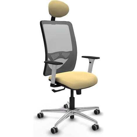 Chaise piqueras y crespo Zulema crème tissu maille (1/2)