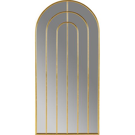 Miroir doré élégant 72x150cm design - Doré lumineux et raffiné (1/4)