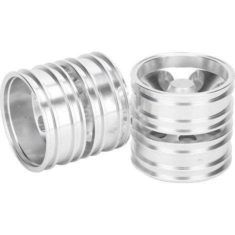 Moyeux de Jantes Avant et Arrière de Remorque RC avec 7 Rayons Adaptés au Modèle de Camion Tracteur/14 (Arrière 170 mm / 6,7 Pouces de Largeur) (1/5)
