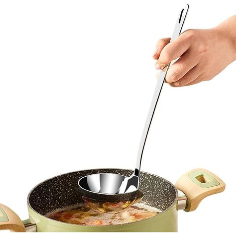 Ölsieblöffel, Fettabschöpfer, Suppensieb und Schöpfkelle (1/5)