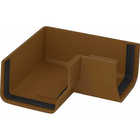 Ángulo Interior Canalón EUME Blanca PVC - 70x70 - Ferroplast  Color: Marrón