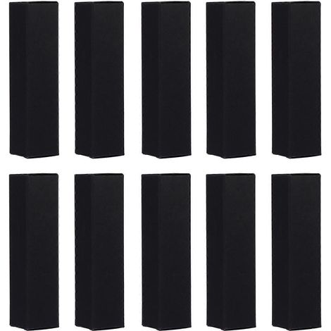 Boîtes d'emballage pour parfums en papier compatible avec le rangement, lot de 60, couleur noire (1/5)