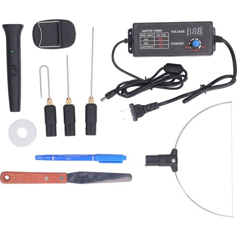 4 in 1 Electric Foam Cutter with Voltage Controller Hot Wire Foam Board Cutting Machine Kit 27W AC 100‑240V US Plug